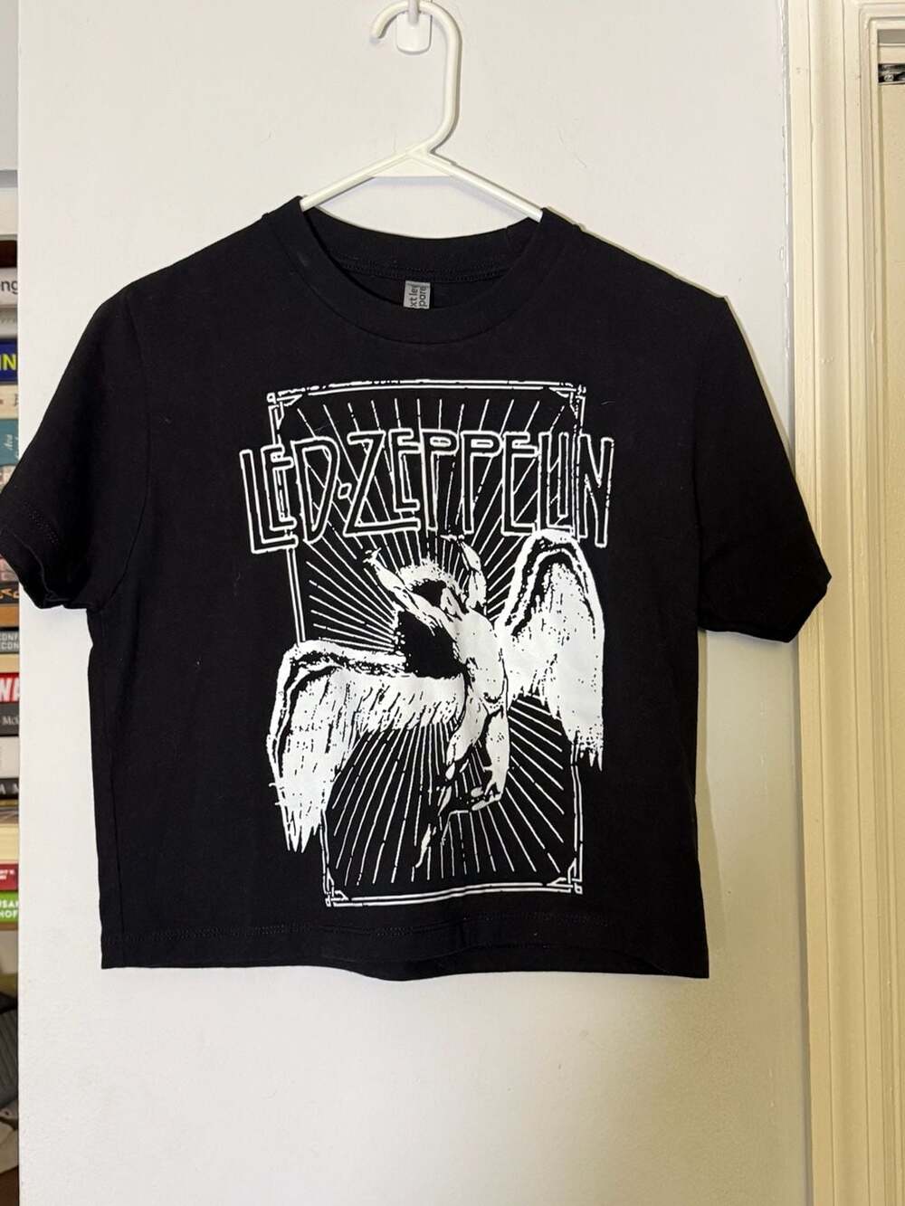 Next Level Apparel Led Zeppelin Icarus Crop T-Shirt Size S